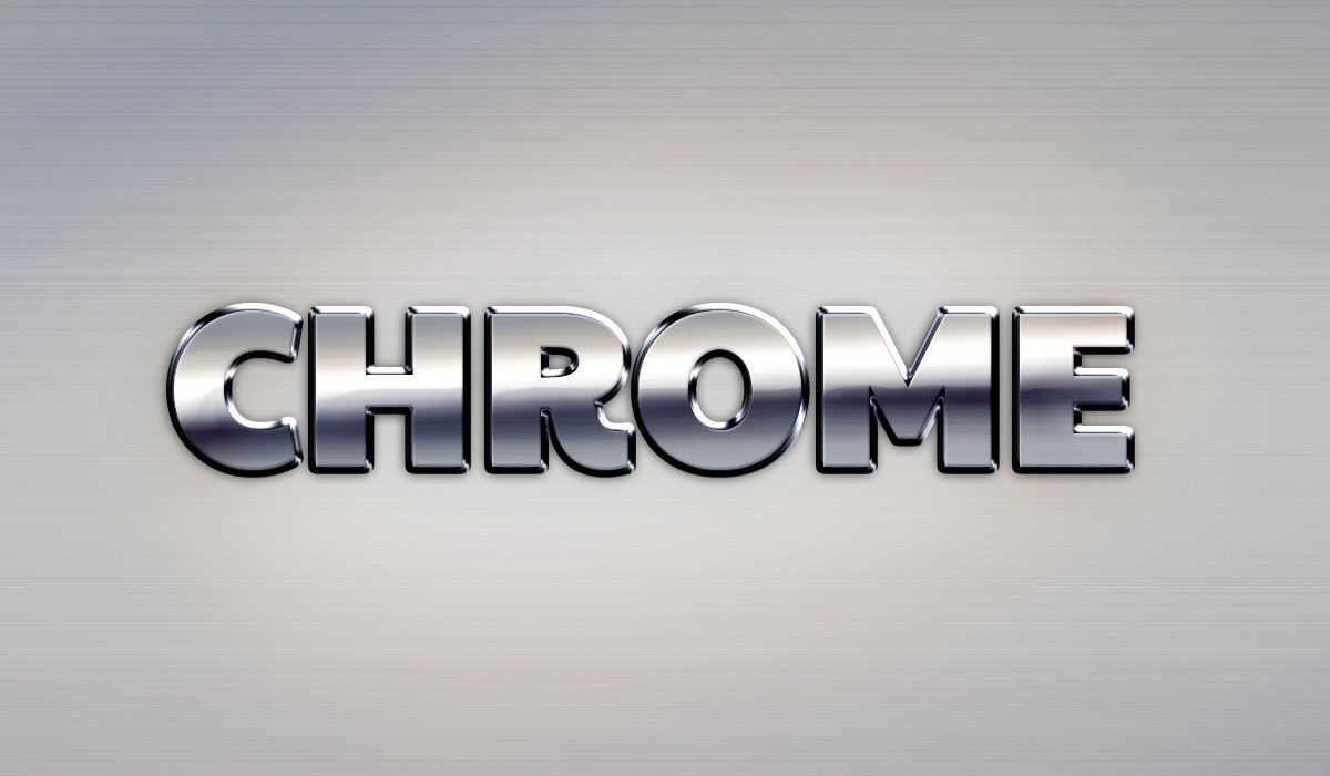 Chrome Text Effect | GraphicBurger