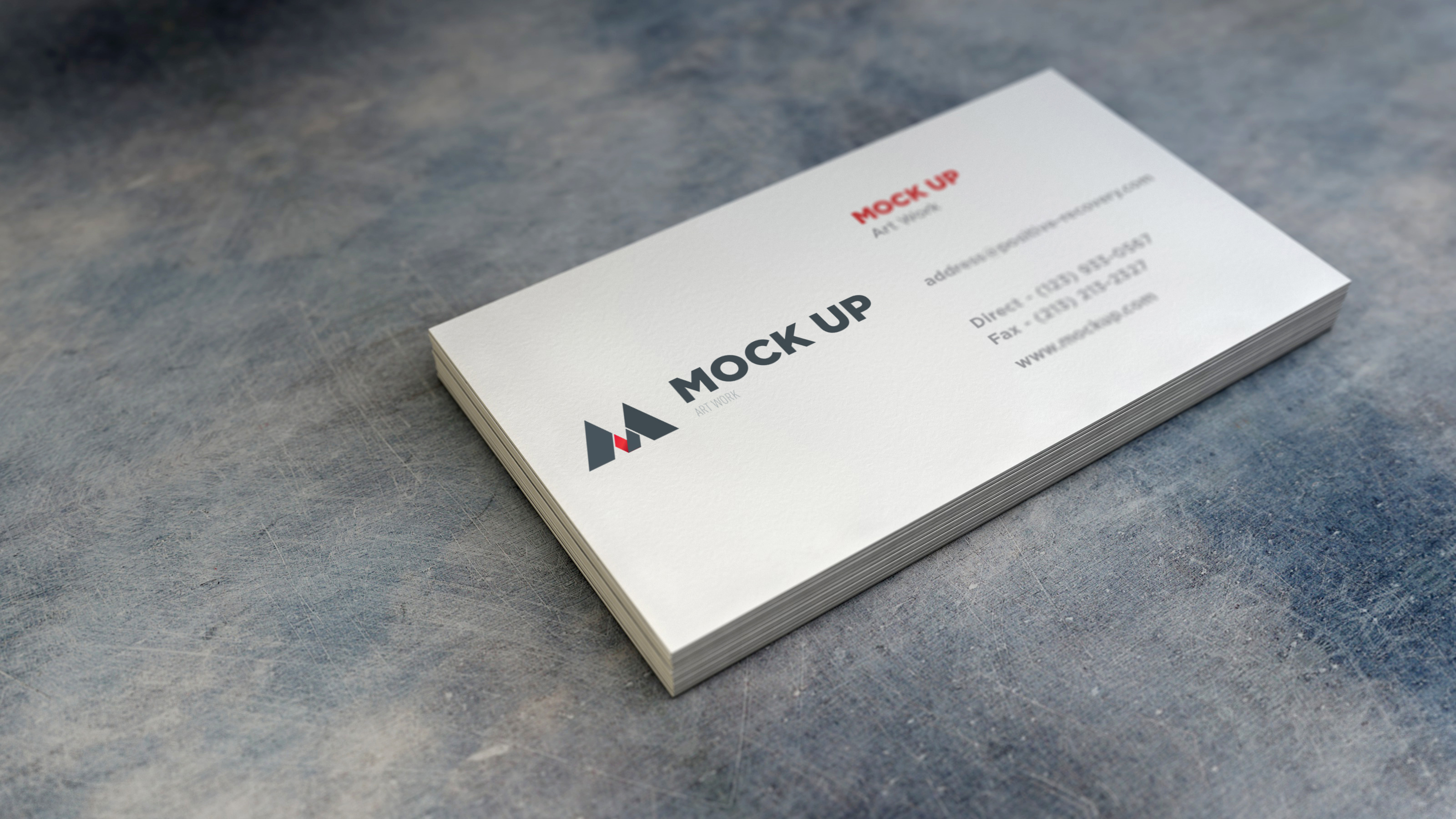 Realistic Business Card MockUp #2 | GraphicBurger