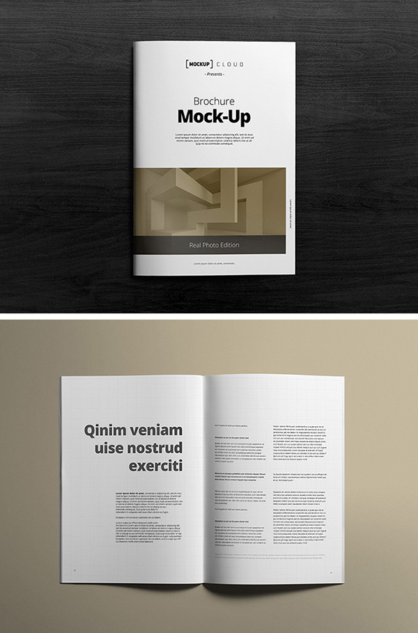 A4 Brochure MockUps | GraphicBurger