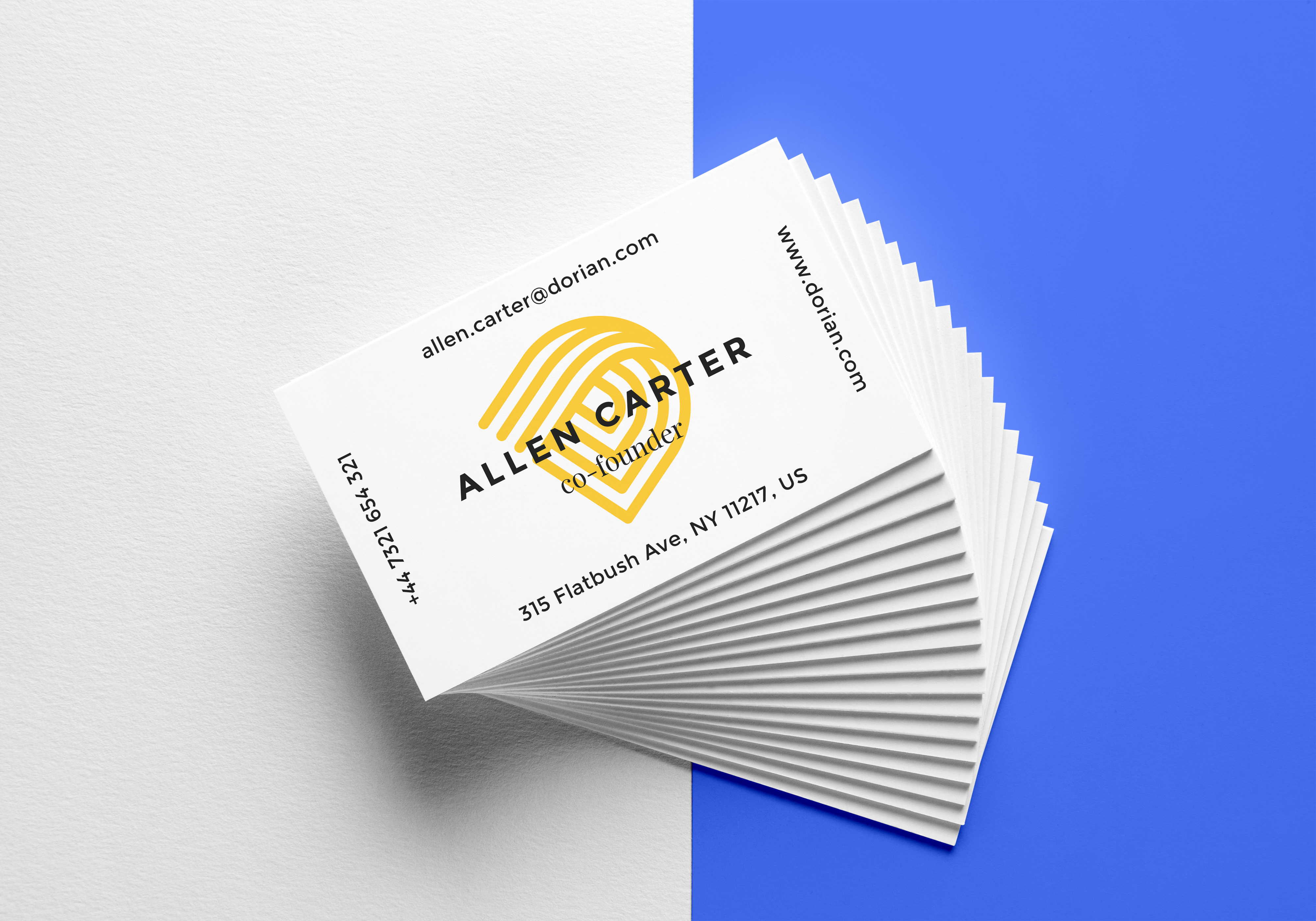 Realistic Business Cards MockUp #6 | GraphicBurger