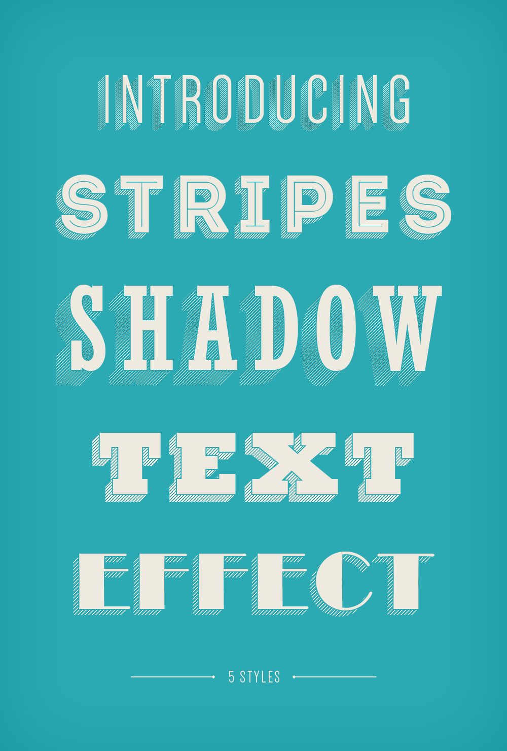 bundle vintage logo Shadow Text GraphicBurger Effect  Stripes