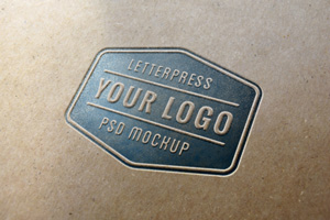 Download Letterpress Logo Mockup 1 Graphicburger Yellowimages Mockups