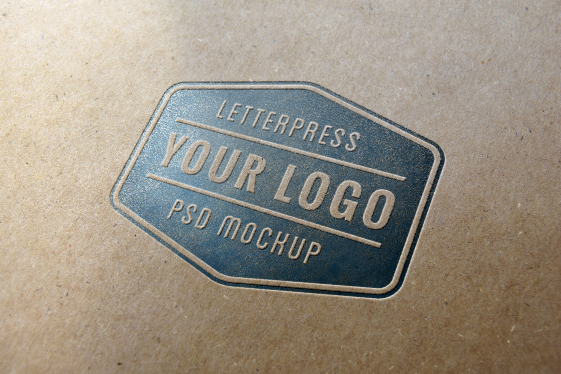 Download Letterpress Logo MockUp #1 | GraphicBurger