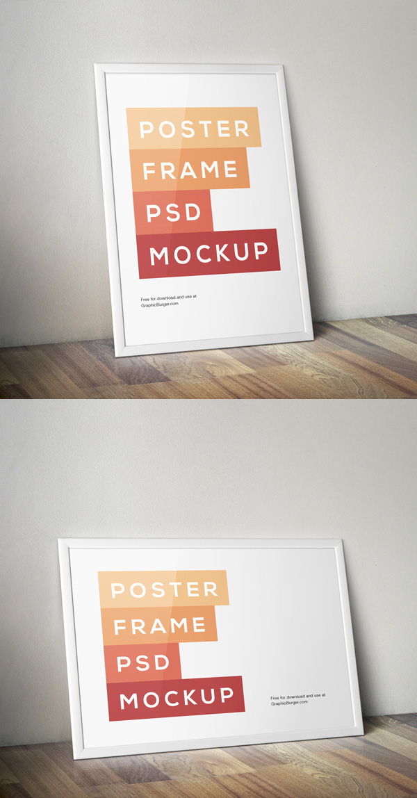 Poster Frame PSD MockUp | GraphicBurger