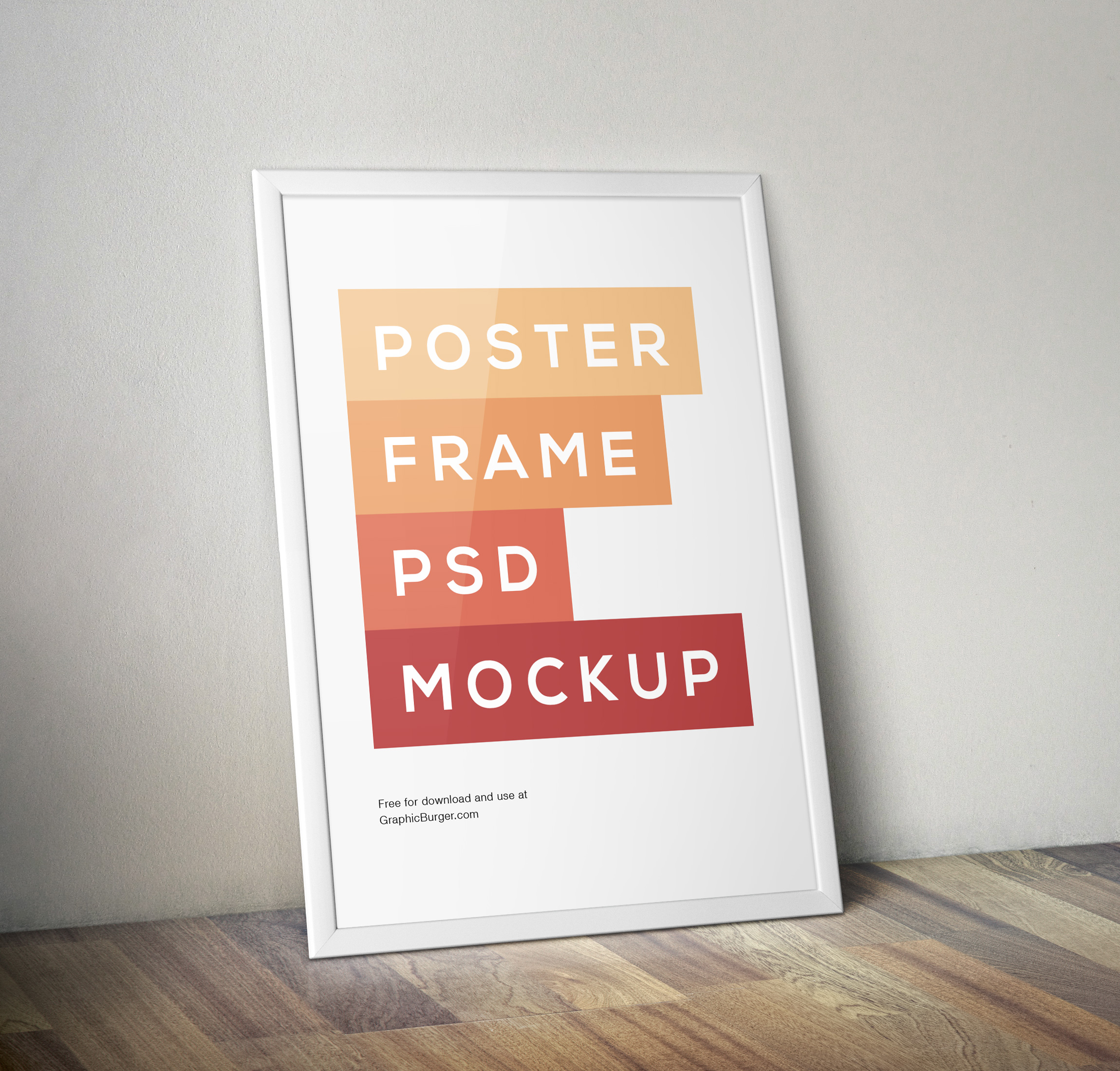 Poster Frame PSD MockUp | GraphicBurger