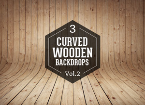 Download 3 Curved Wooden Backdrops Vol 2 Graphicburger