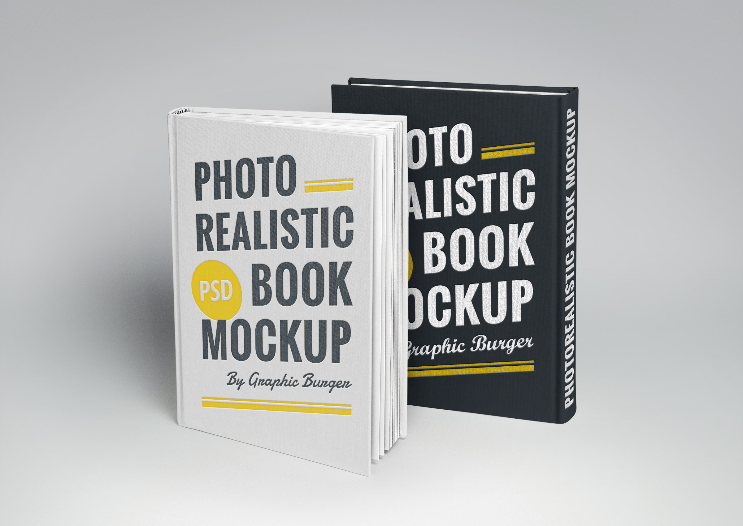 Download Hardcover Book MockUp | GraphicBurger