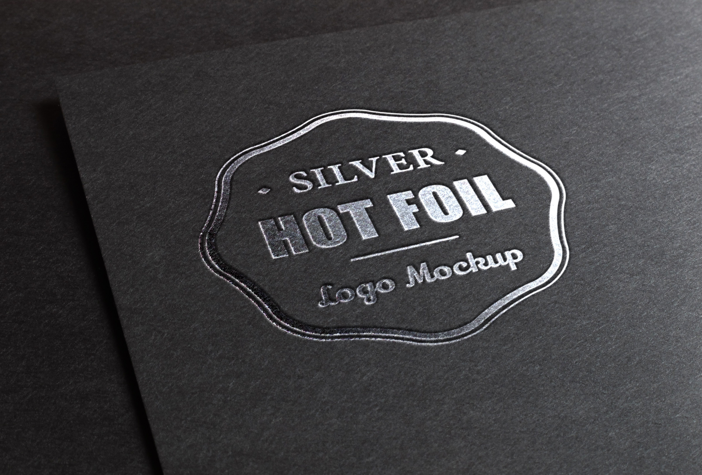 stamp in photoshop size Silver Stamping GraphicBurger  Logo MockUp