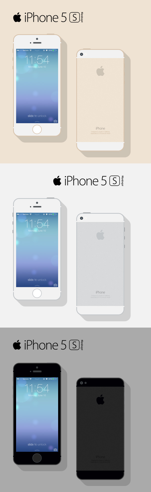iphone 5s white front
