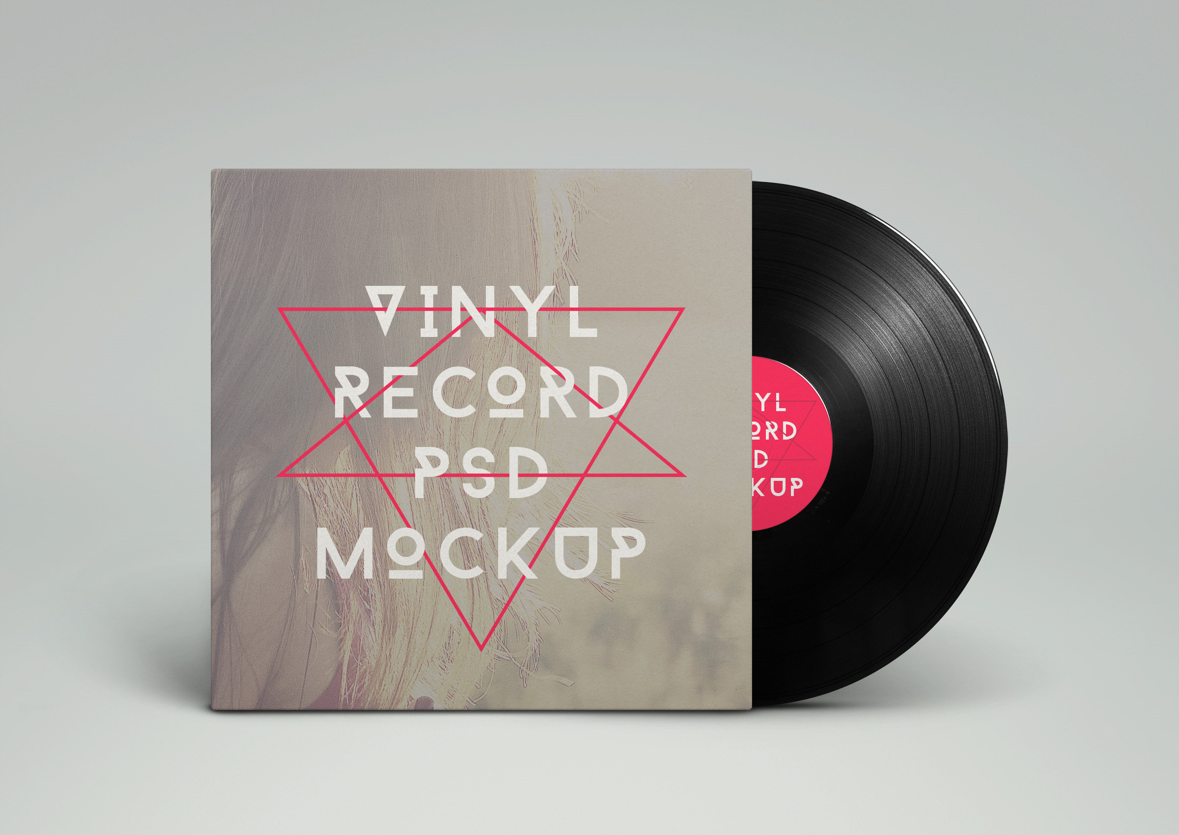 Vinyl Record PSD MockUp | GraphicBurger