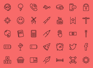 Set Round Line Icons Different Female Stock Vector (Royalty Free) 701358769