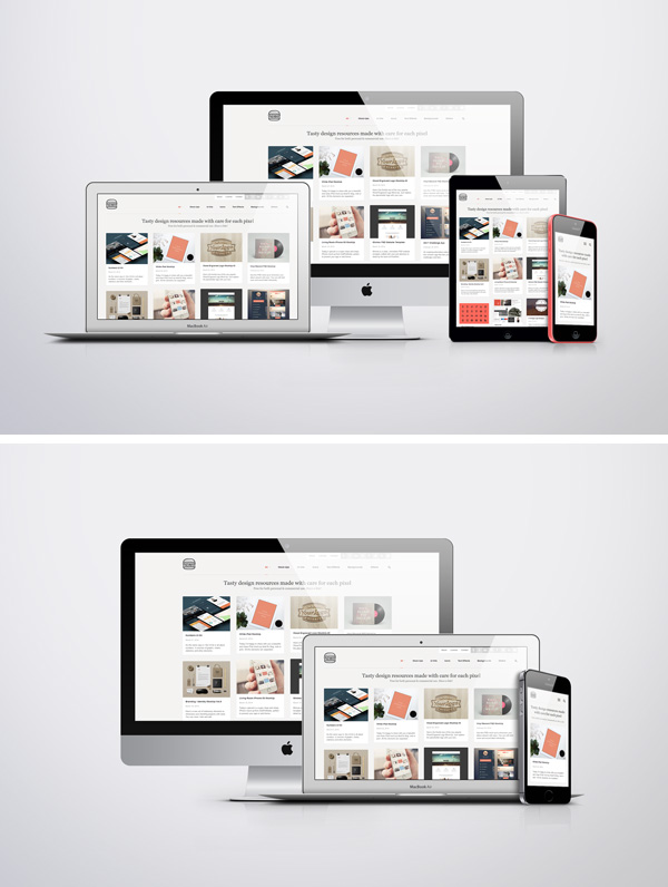 Download Apple Responsive Screen MockUps | GraphicBurger