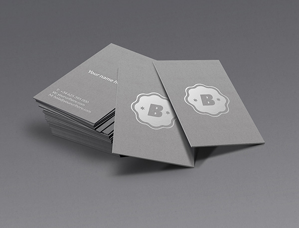 Download Silver Business Card Mockup Graphicburger