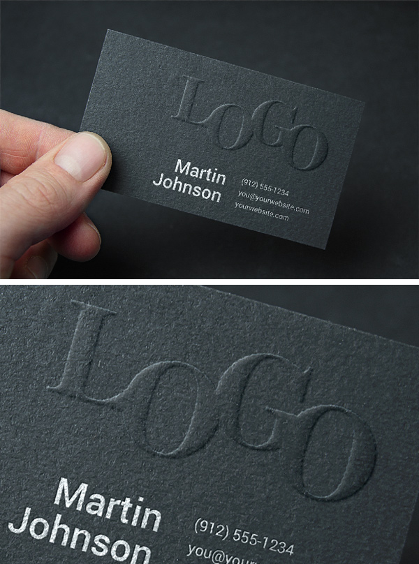 Embossed Business Card MockUp #2 | GraphicBurger