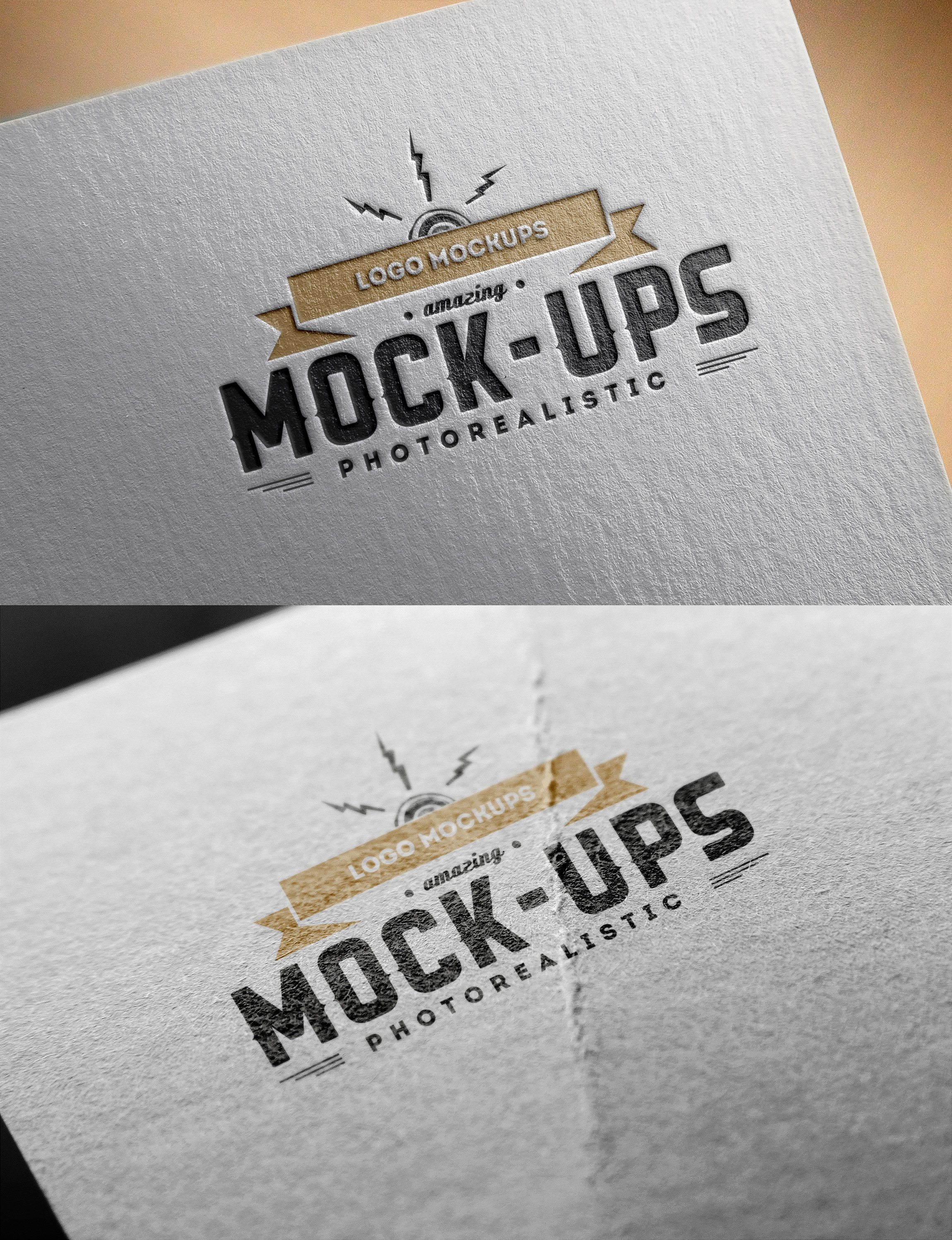 Download Logo MockUps – Paper Edition | GraphicBurger PSD Mockup Templates