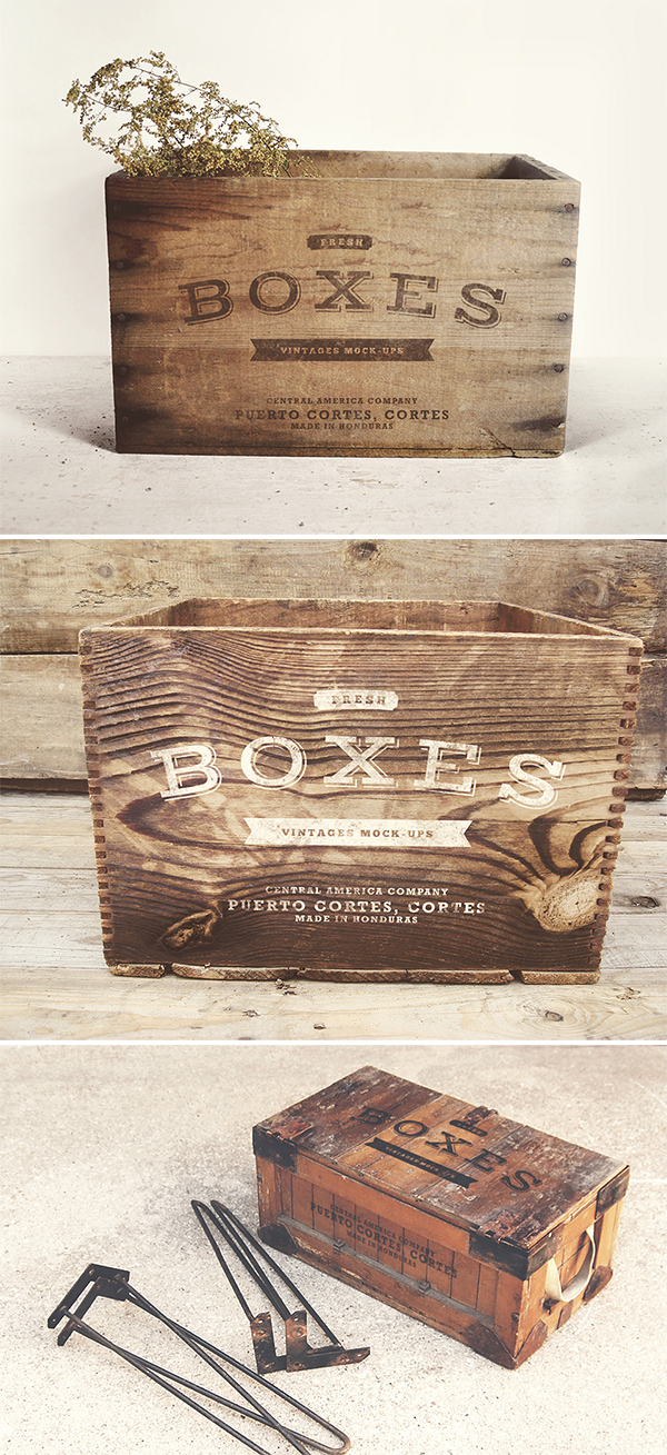 Download Vintage Boxes Mockup Graphicburger Yellowimages Mockups