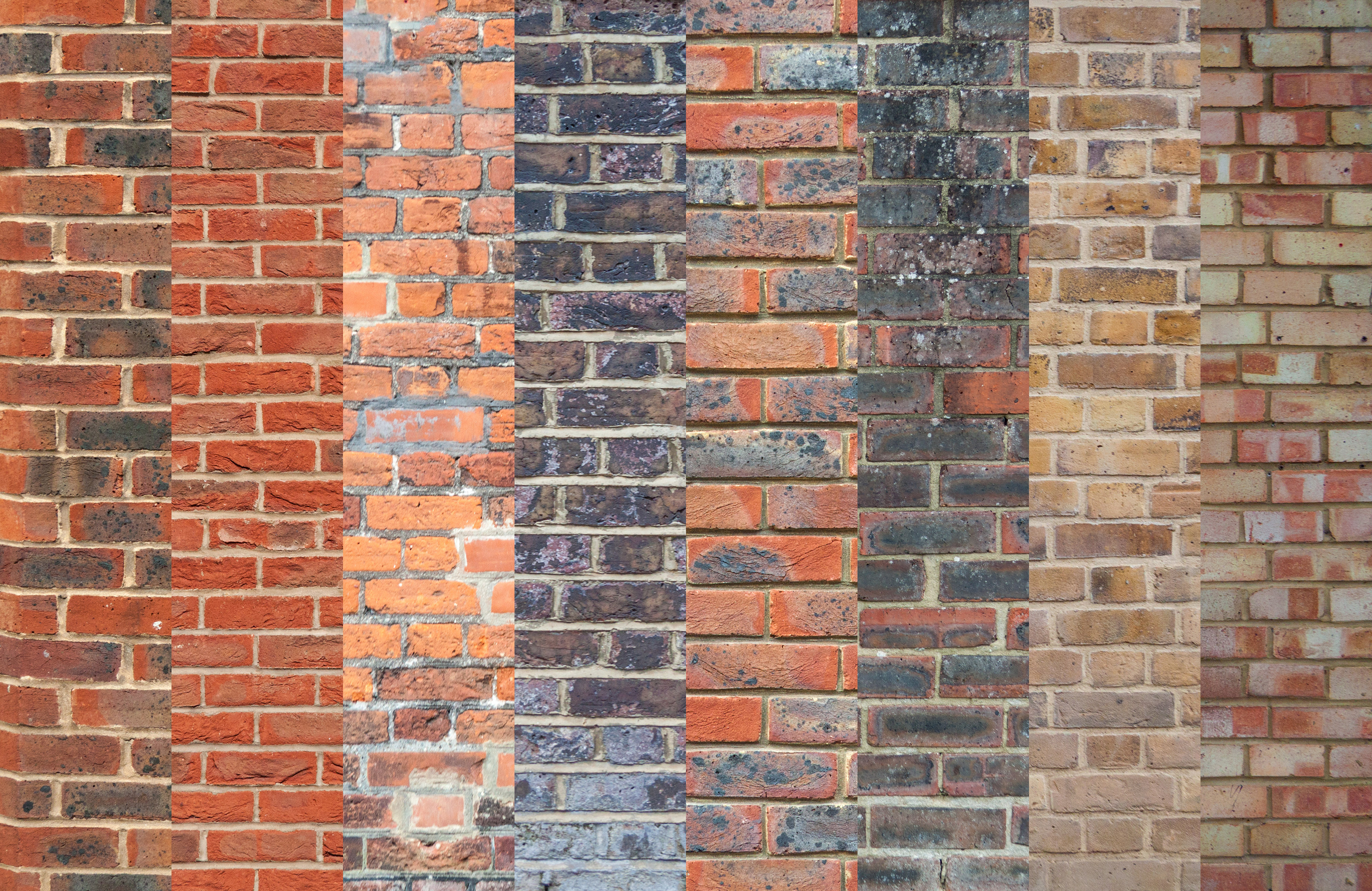 8 Brick Wall Textures Full 