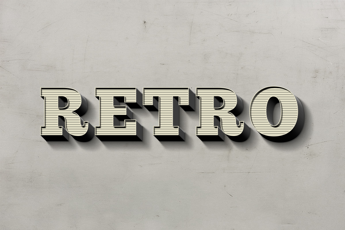 Download Retro Text Effect | GraphicBurger