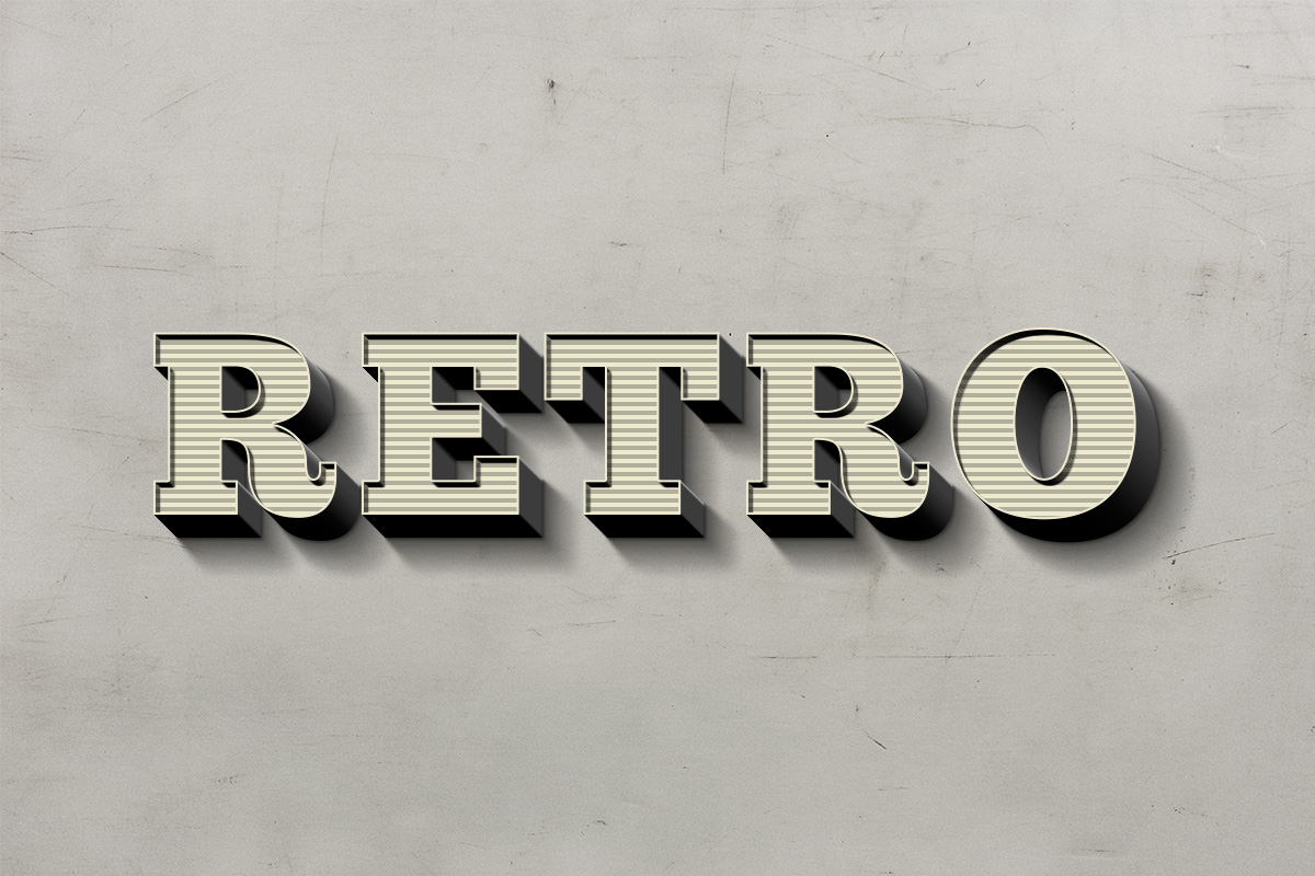 Retro Text Effect vol 2 by RetroBox