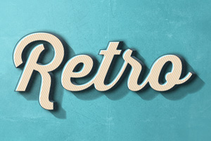 Retro Text Effect vol 2 by RetroBox