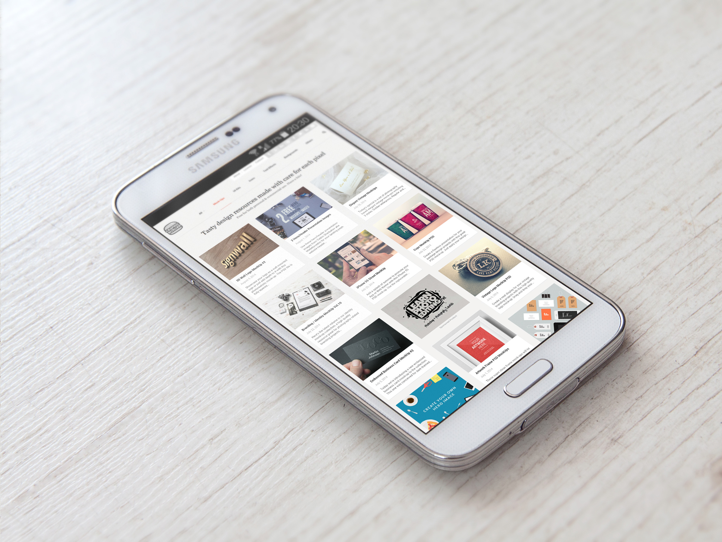 Samsung Galaxy S5 Psd Mockup Graphicburger