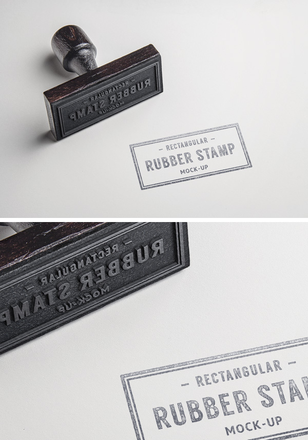 Rubber Stamp PSD MockUp 2 GraphicBurger