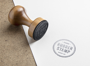 Logo stamp mockup Vectors & Illustrations for Free Download