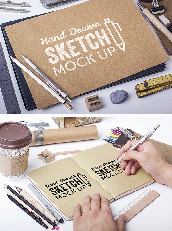 Sketch Book Mockups, Graphic Templates - Envato Elements