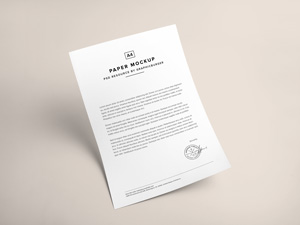 letterpress-logo-mockup-2 MockUp  PSD Paper  GraphicBurger A4