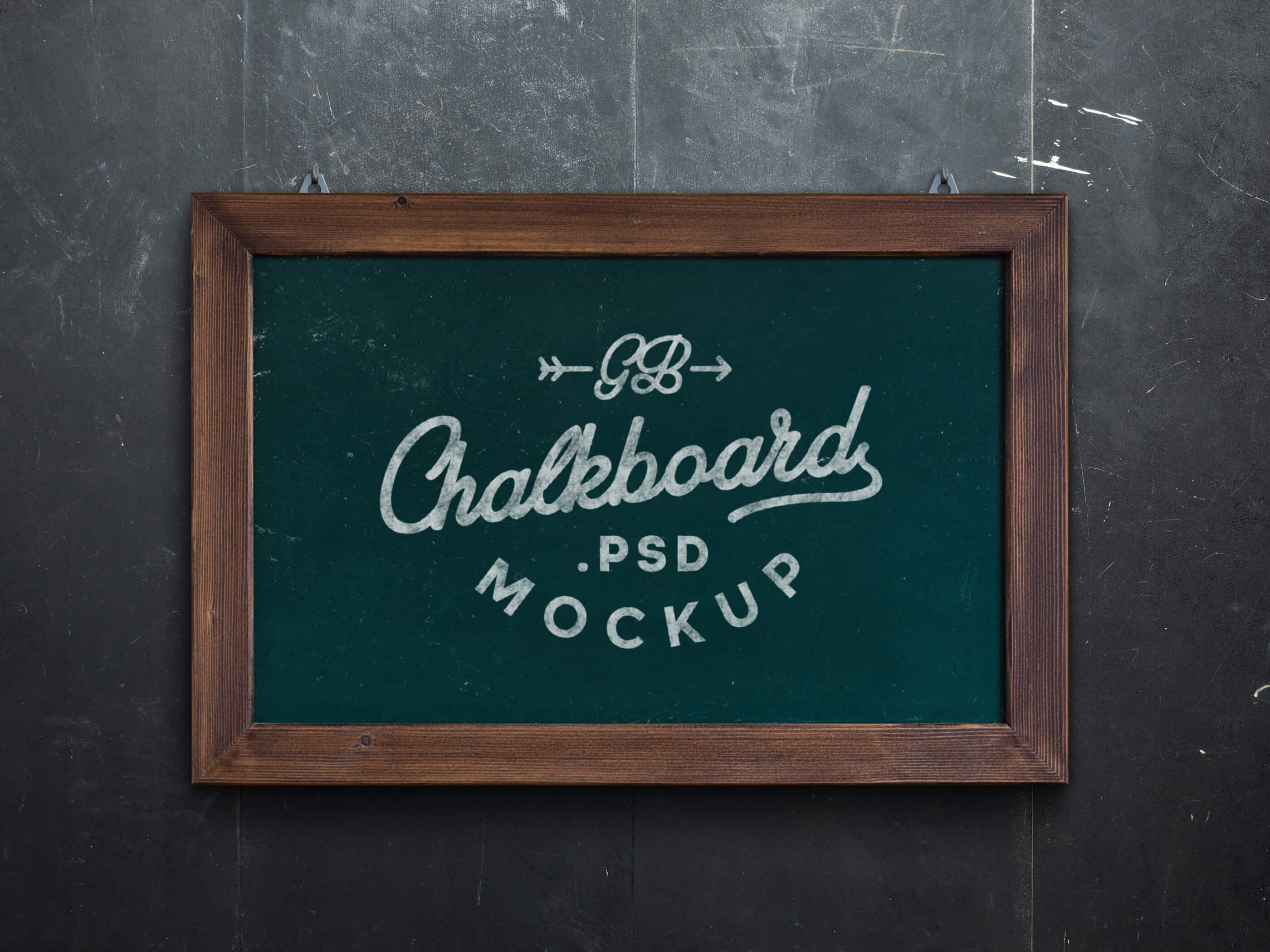 Download Chalkboard MockUp PSD | GraphicBurger