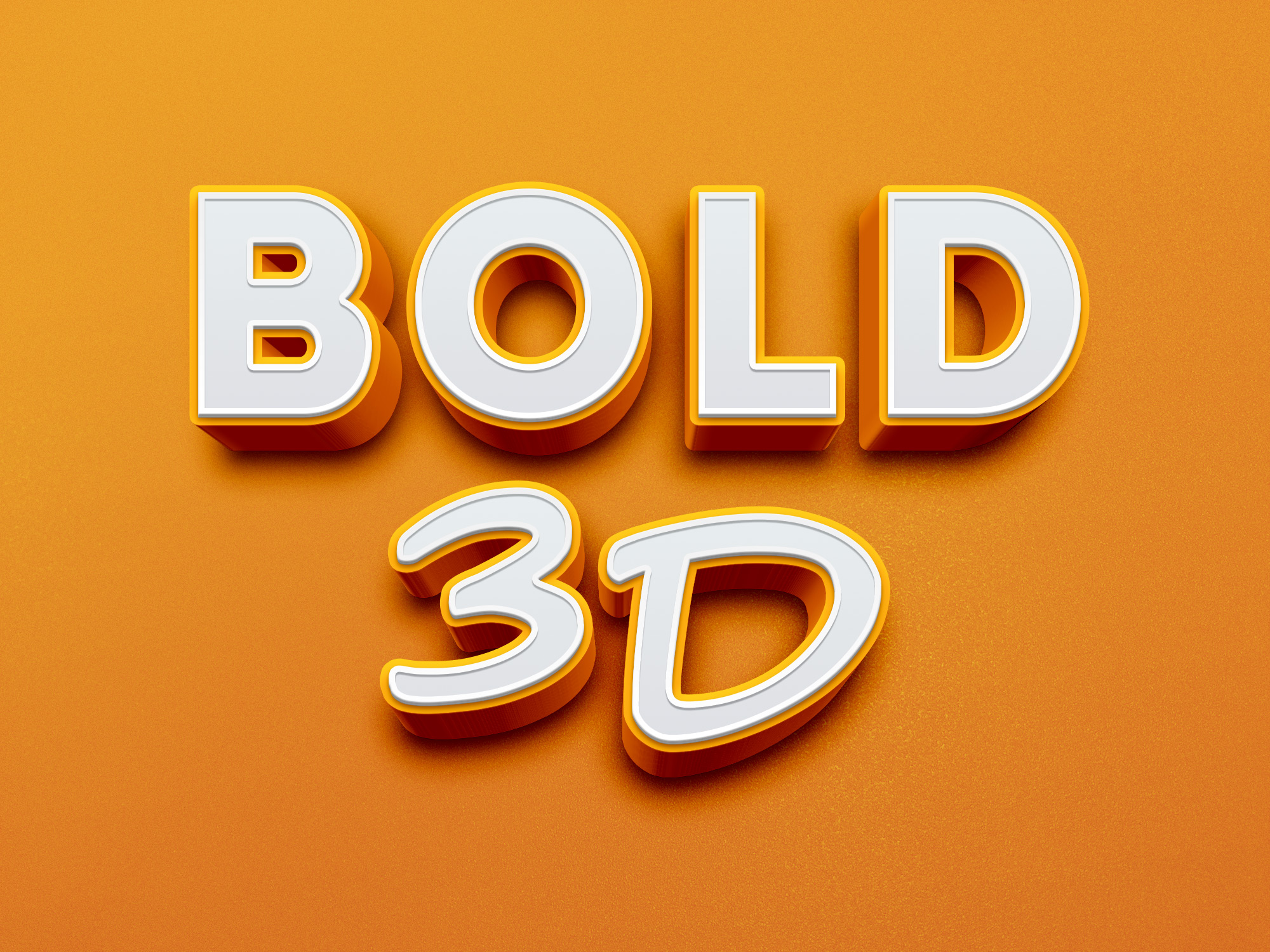 Download Bold 3D Text Effect | GraphicBurger PSD Mockup Templates