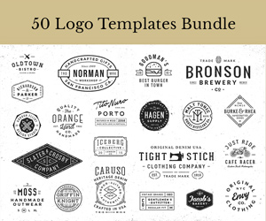 50 Logo Templates – sponsored