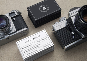 Download Vintage Cameras B Cards Mockup Graphicburger PSD Mockup Templates