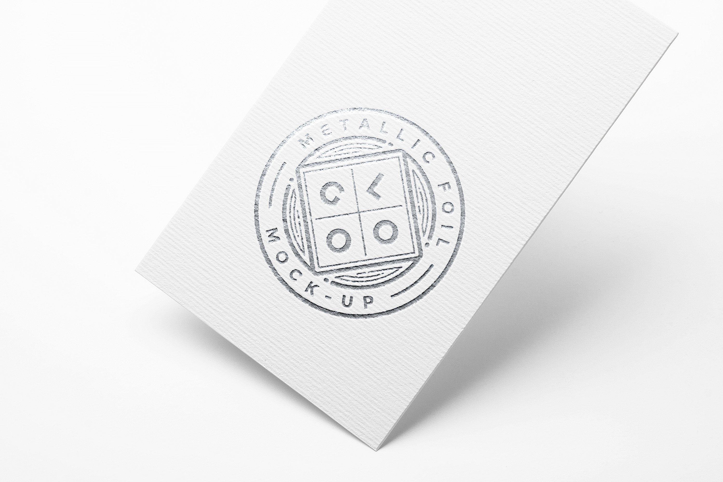 Metallic Foil Logo MockUp | GraphicBurger