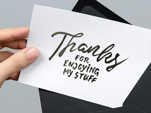 Greetings Card Mockup Free