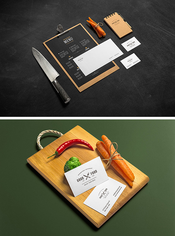 2 Restaurant And Bar Mockups Graphicburger