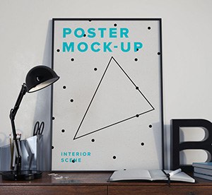 Download Poster Mockup Psd Interior Scene Graphicburger PSD Mockup Templates