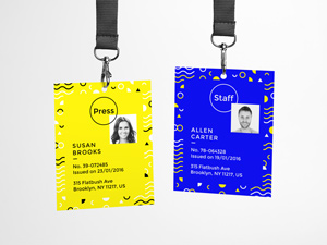 View Office Badge Mockup Packaging