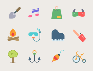 Icons Mind: 50 Flat Icons