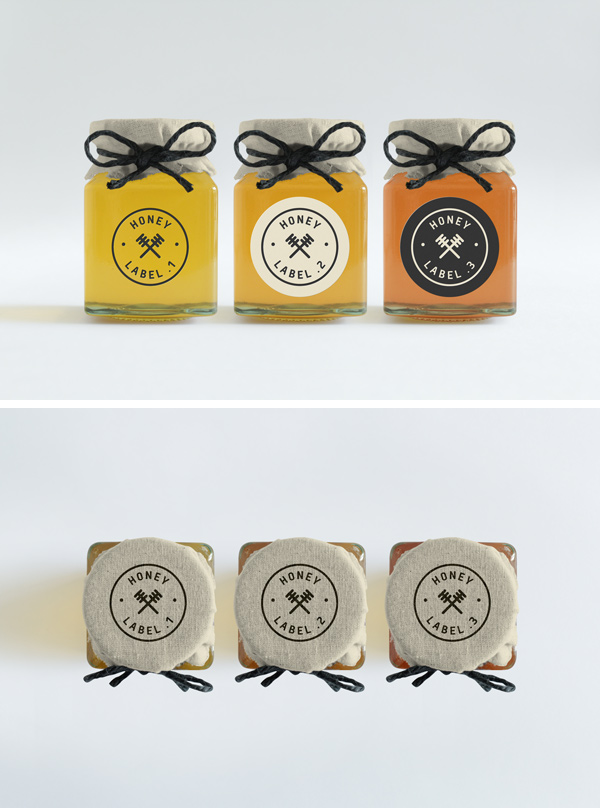 Download Honey Jars PSD MockUp | GraphicBurger
