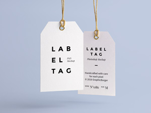 Tag mockup psd free deals download