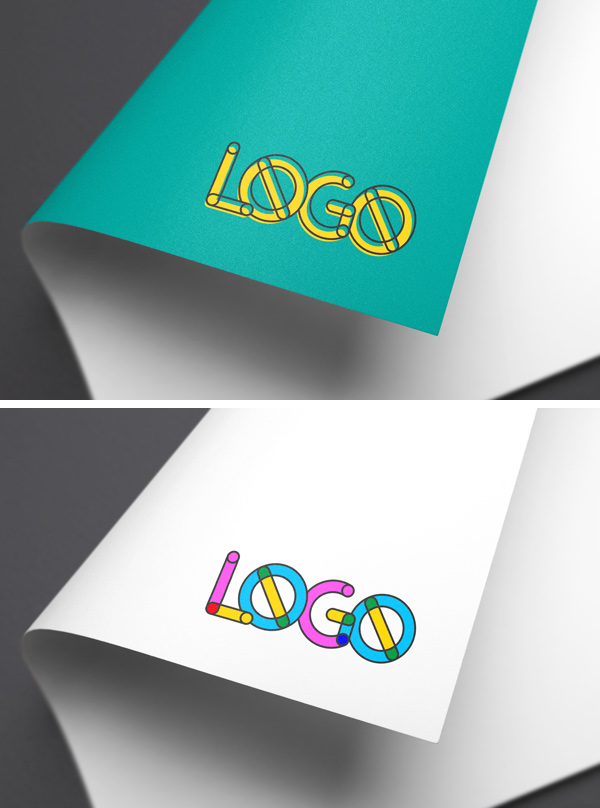 Full Color Logo Mockup Graphicburger