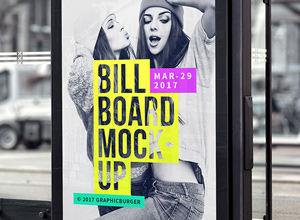 Bus Stop Billboard MockUp #2