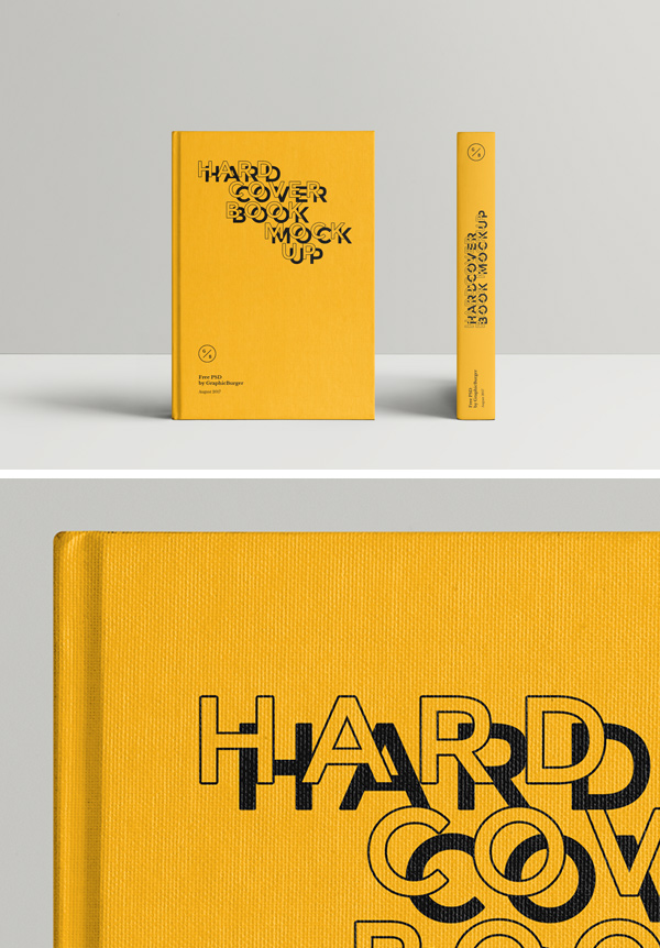 Hardcover Book MockUp 2 GraphicBurger