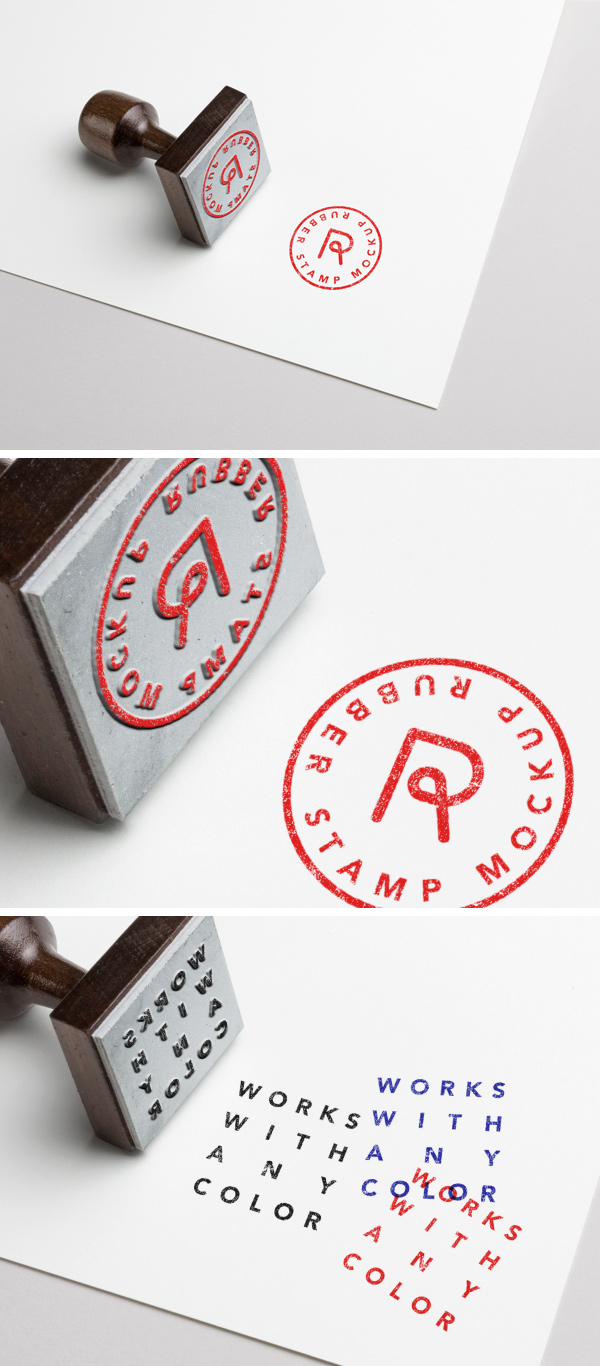 logo mockup bundle Stamp seal wax mockup psd graphicburger