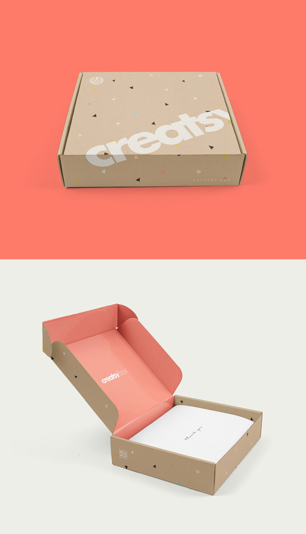 logo iphone mockup 6 PSD Box Mailing   MockUp GraphicBurger