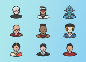 30 Free Diversity Avatars Vector Icons (AI)